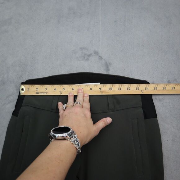 Polar Edge Ski Pants Womens S Gray Fleece Lined Flat Front Mid Rise With Pockets - Picture 3 of 16